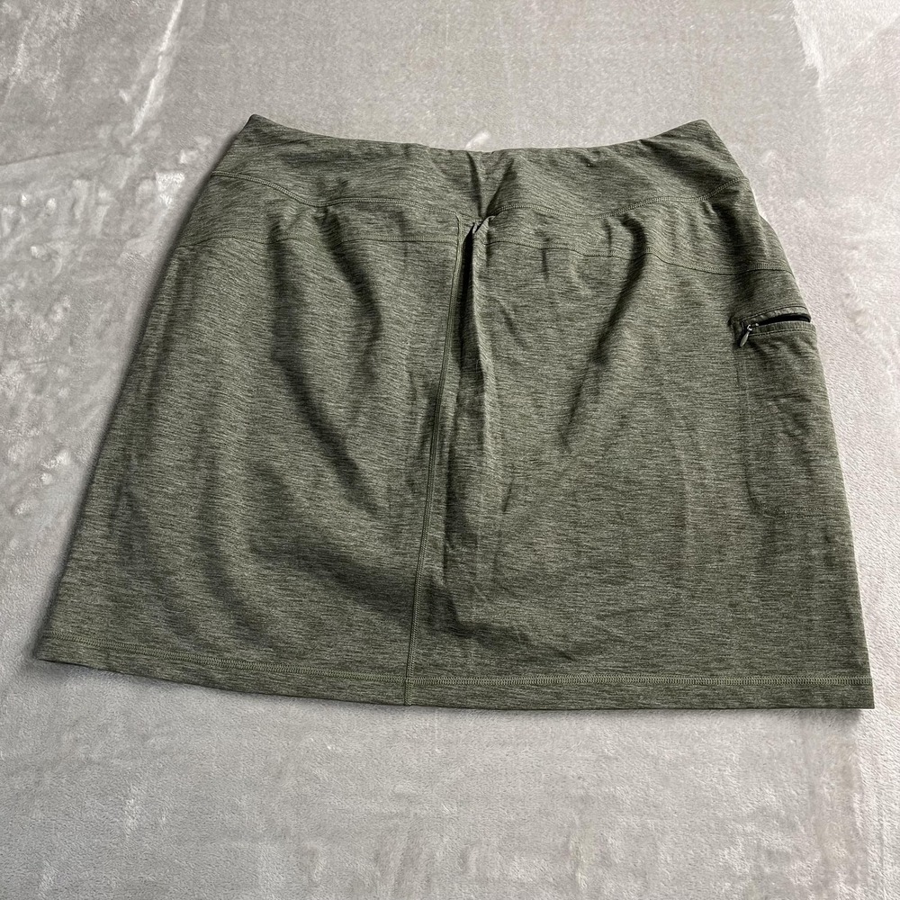 Duluth Trading Co Skort Womens 1X Green Pull On‎ Built In Shorts Hiking Walking